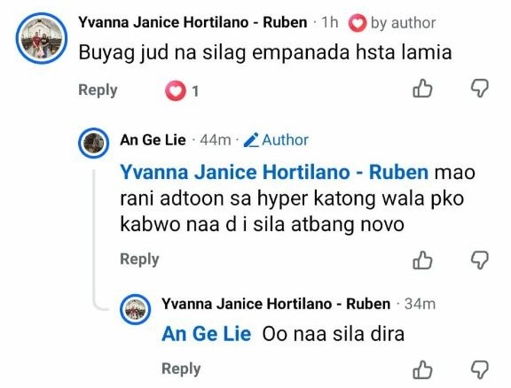 Facebook comment from Yvanna Janice Hortilano-Ruben — Empanelo empanadas are really delicious